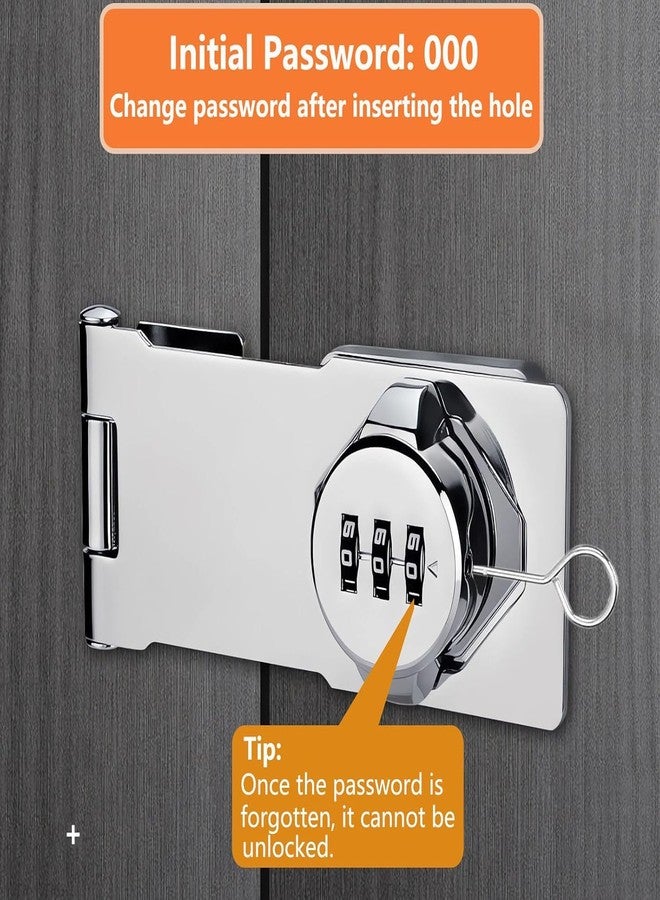 FBLXE Steel Keyless Door Lock 3 Digit Cabinet Lock Stainless Steel keyless Entry Door Lock deadbolt Keypad Mechanical Digital Combination Double Security Higher Security Code Door Knob Mechanical - Image 5